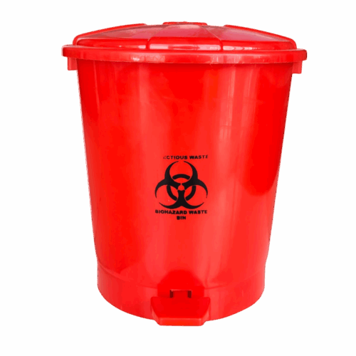 10L Red Biohazard Pedal Bin Kenya | Medical Waste Bin for Clinics & Hospitals