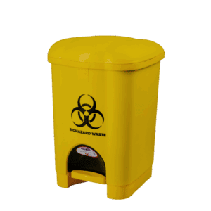 18L Yellow Biohazard Pedal Bin Kenya for hospitals, clinics, laboratories, and medical waste disposal