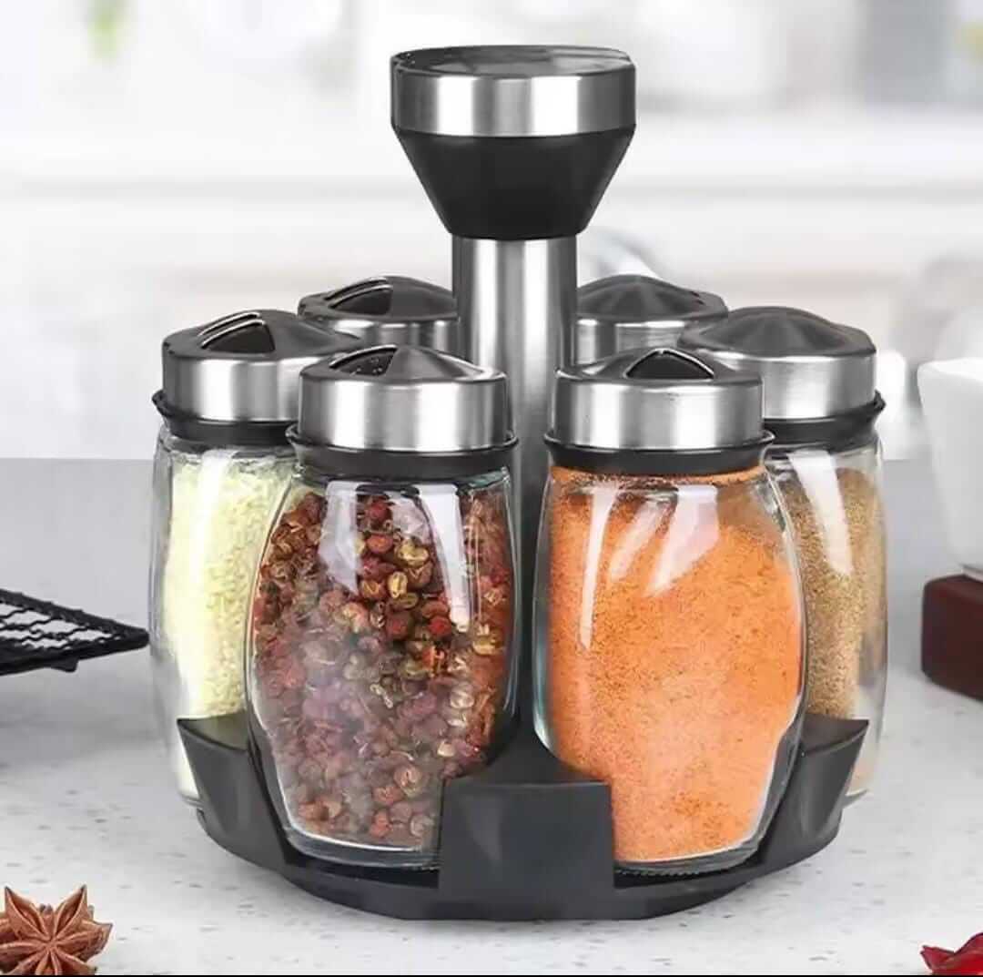 7PCS Glass Spice Jar Set Kenya