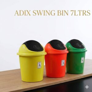 Adix 7L Swing Bin Kenya – Durable Plastic Kitchen & Bathroom Dustbin