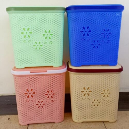 Adix Square Laundry Basket with Lid Kenya