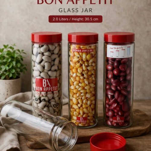 Bon Appetit 2L Glass Storage Jar Kenya – Airtight Kitchen Food Container