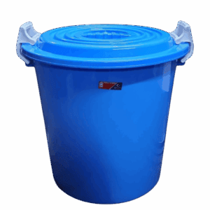 Complast 100L Blue Drum Bin Kenya | Lockable Storage Bin with Lid