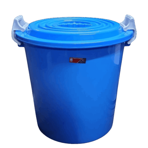 Complast 100L Blue Drum Bin Kenya | Lockable Storage Bin with Lid