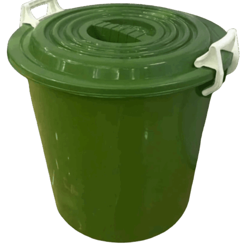 Complast 100L Green Drum Bin Kenya | Lockable Storage Bin with Lid