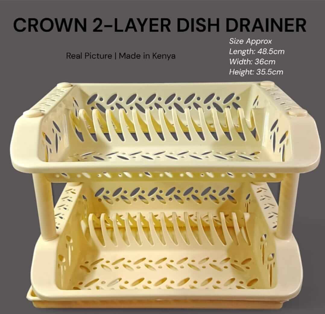 Crown Double Decker Plastic Dish Drainer Kenya - Image 4
