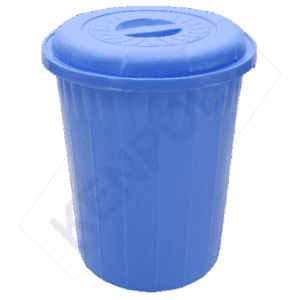 Kenpoly 120L blue drum bin Kenya with lid