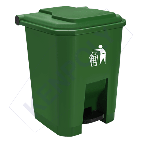 Kenpoly 30L Green Pedal Dustbin Kenya – Hygienic Kitchen Waste Bin