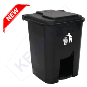 Kenpoly 50L Black Pedal Dustbin Kenya heavy duty kitchen waste bin