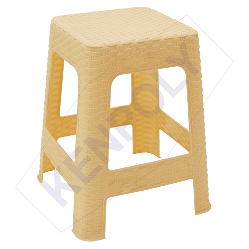 Kenpoly Bamboo Finish Plastic Stool Kenya - Image 4