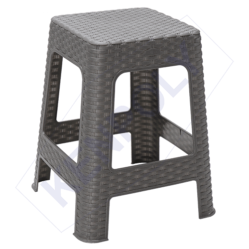 Kenpoly Bamboo Finish Plastic Stool Kenya - Image 2