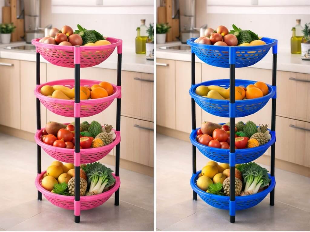 Kenstar 4 Tier Fruit Round Trolley Kenya