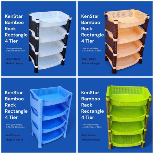 Kenstar Bamboo 4 Tier Storage Rack Kenya