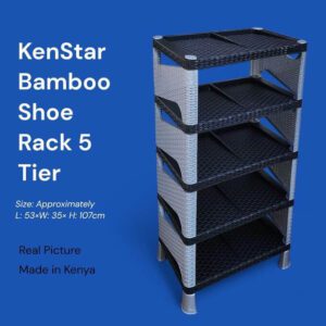 Kenstar Bamboo Shoe Rack 5 Tier Kenya