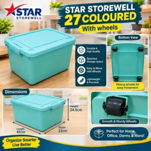 Star Storewell 27L storage box with wheels in Kenya